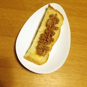 意外な相性★納豆トースト